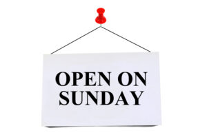 open on sunday