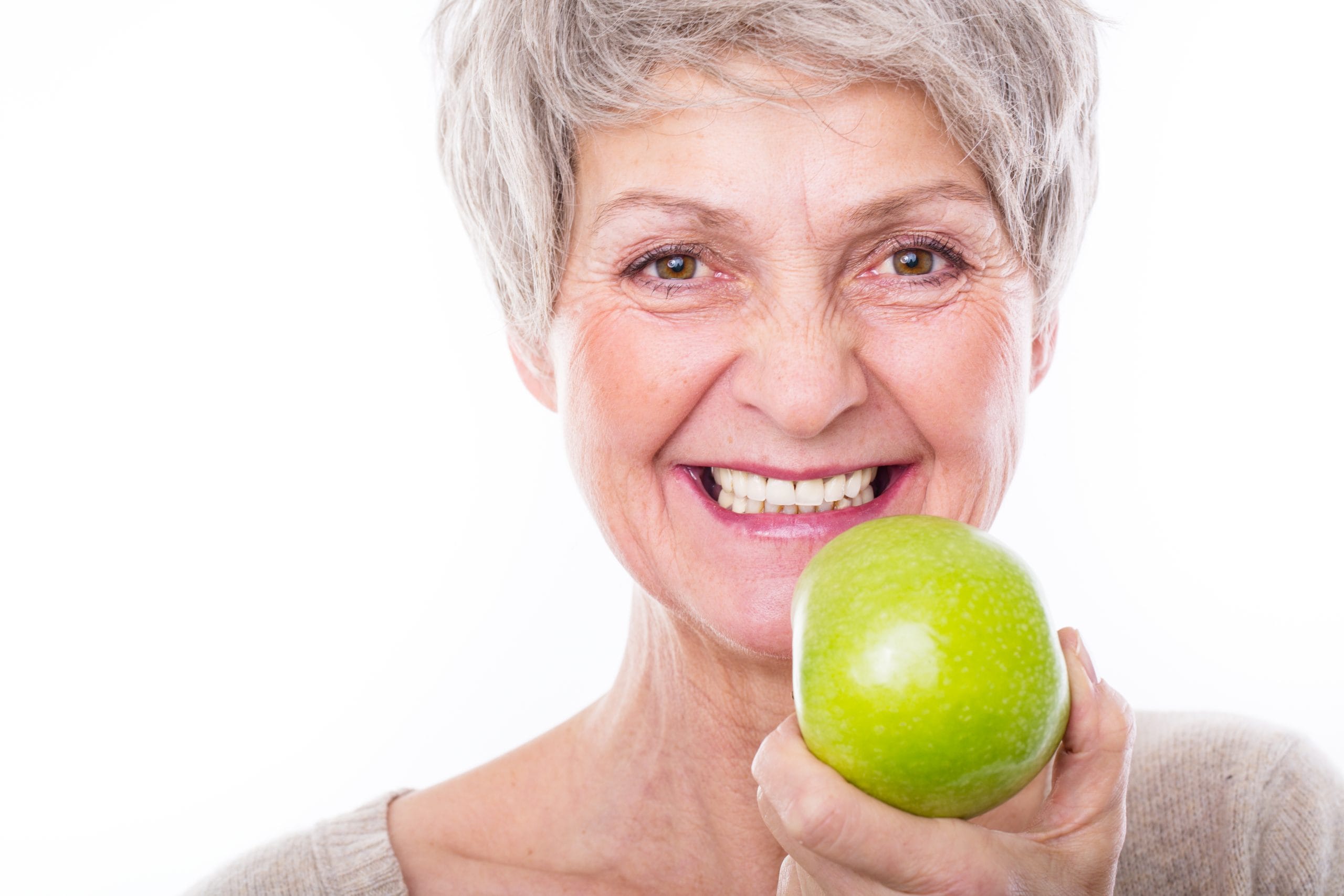 eating an apple